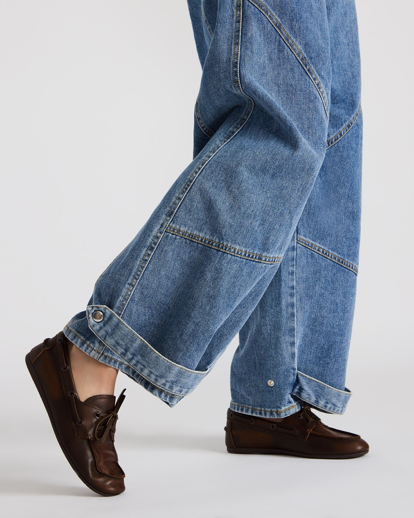 SAG Brown Leather Women's Boat Shoe | Steve Madden (US)