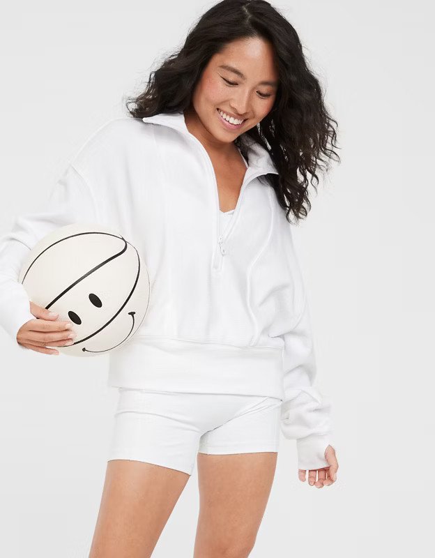 OFFLINE By Aerie Textured Quarter Zip | Aerie