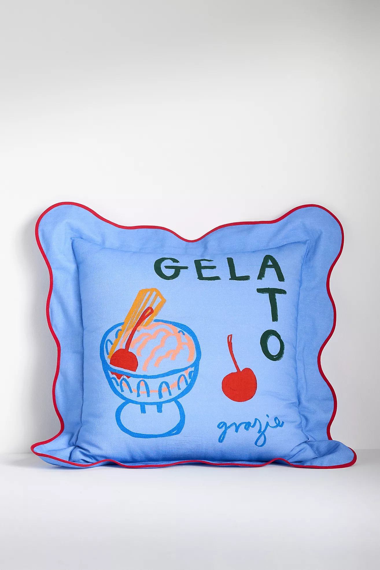 SimplyExtraJordanary Cotton Printed Text Pillow | Anthropologie (US)