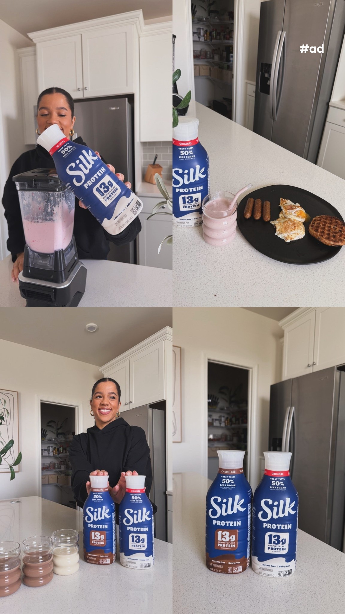 #ad Cannot believe I lost 60lbs and became such a healthier person since having my last baby 3 years ago. If I could go back in time, I would have told myself to prioritize protein much more. I noticed the most significant growth in my journey when I started prioritizing protein. Recently, I was able to add @Silk Protein that is NEW at @Target to my high-protein life! I feel fuller and have less crashes whenever I prioritize protein in each meal. (insert LTK bundle here)   #ad #feelplantygood #silkTarget #targetfinds #TargetPartner

#LTKdayinmylife #LTKfitnessgoals #LTKmorningroutine