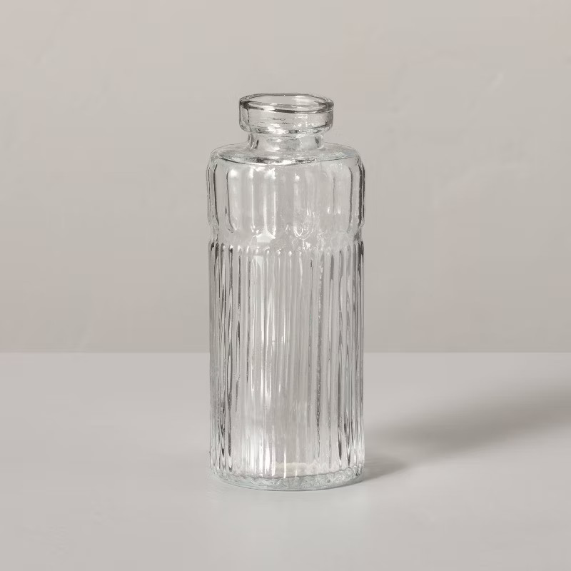 Ribbed Clear Glass Bud Vase - Hearth & Hand™ with Magnolia | Target
