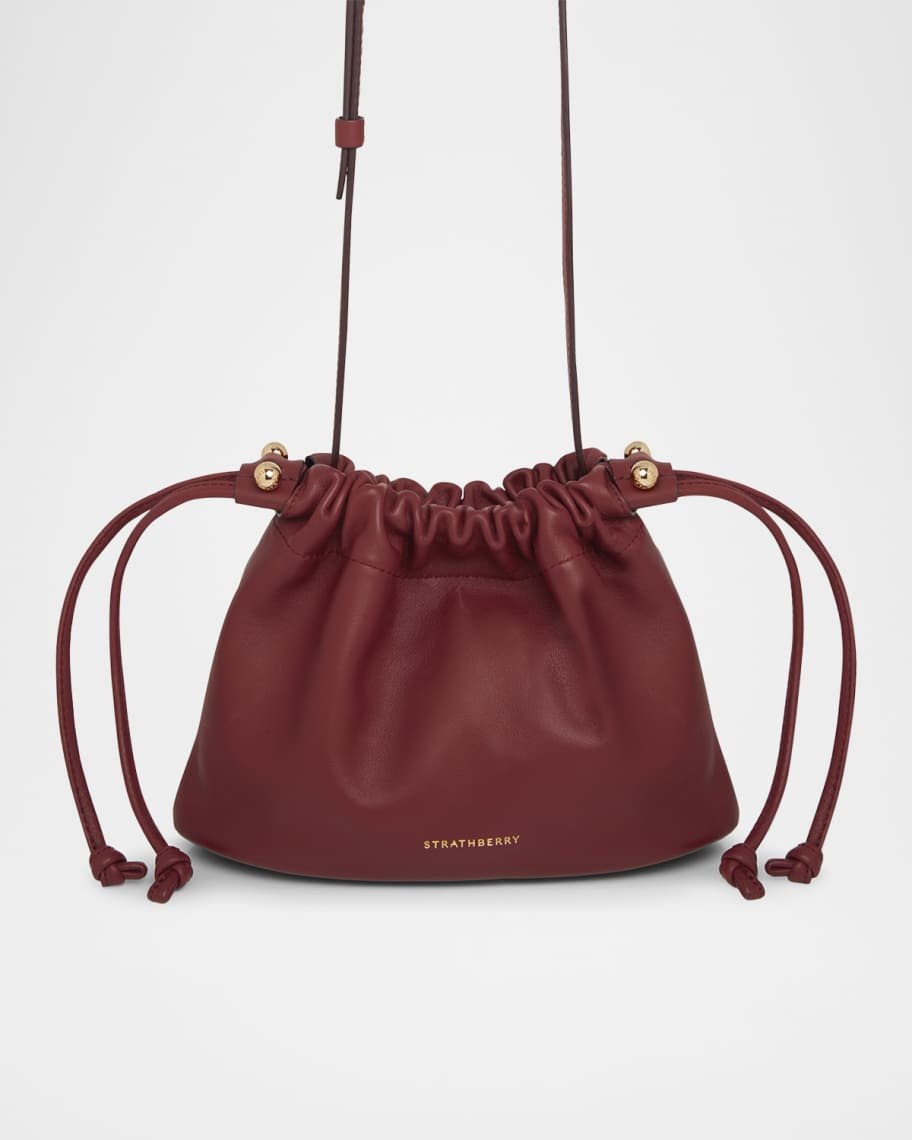 Charlotte Drawstring Nappa Leather Crossbody Bag | Neiman Marcus