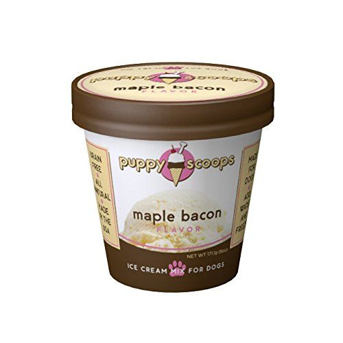 Puppy Scoops Ice Cream Mix for Dogs: Maple Bacon - Add Water and Freeze at Home | Amazon (US)