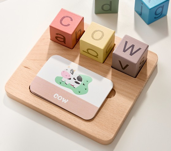 Learn To Toys: Spelling Toy with Blocks | Pottery Barn Kids