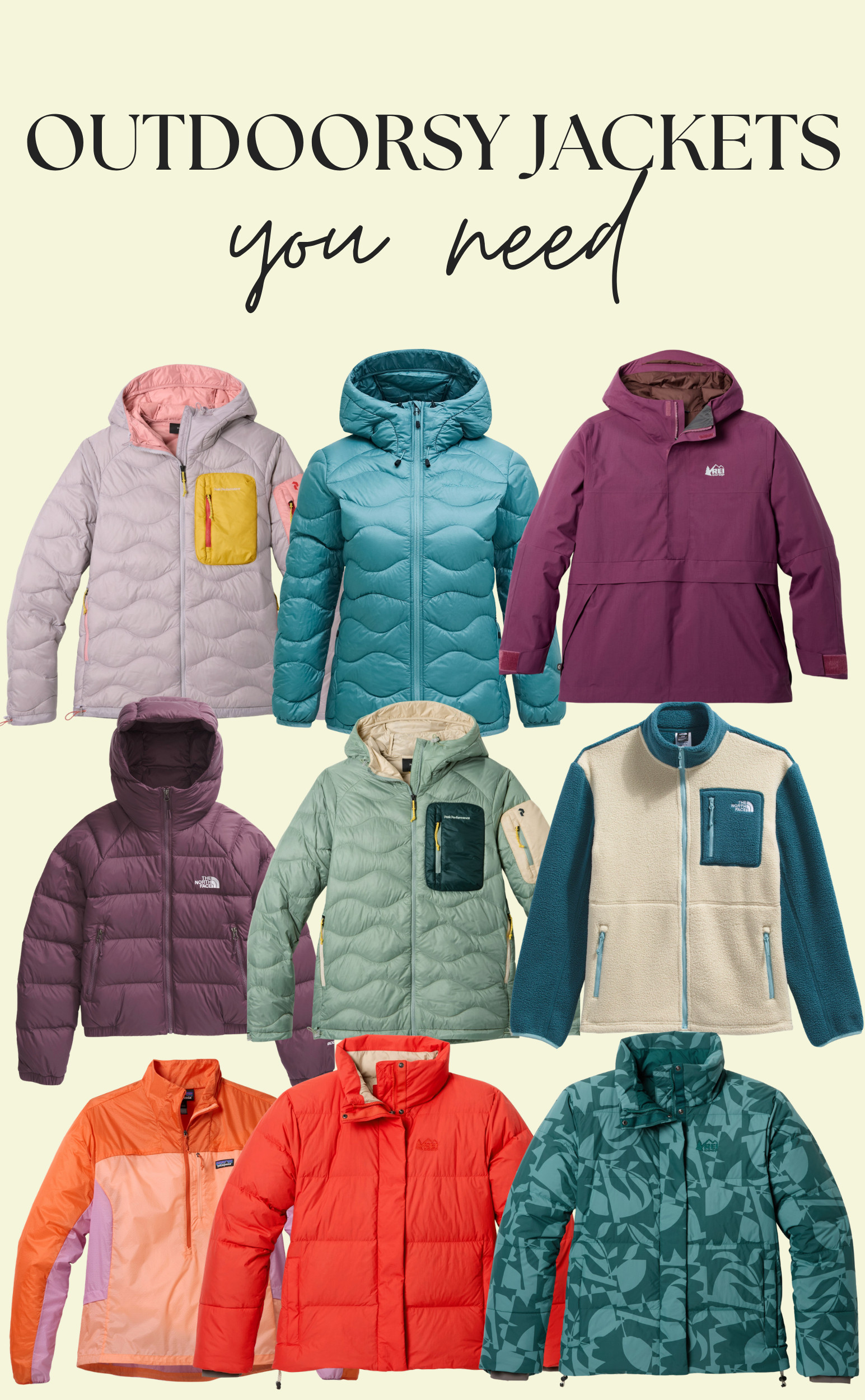Outdoors Jackets you NEED 🏔️🍃

outdoorsy jackets, hiking jackets women, national park outfits, rei finds, outdoor girl aesthetic, hiking gear essentials, mountain outfit ideas, cozy outdoor outfits, adventure travel style, hiking outfit inspo, outdoorsy fashion, women’s hiking clothes  

 #LTKootd #LTKActive #LTKTravel