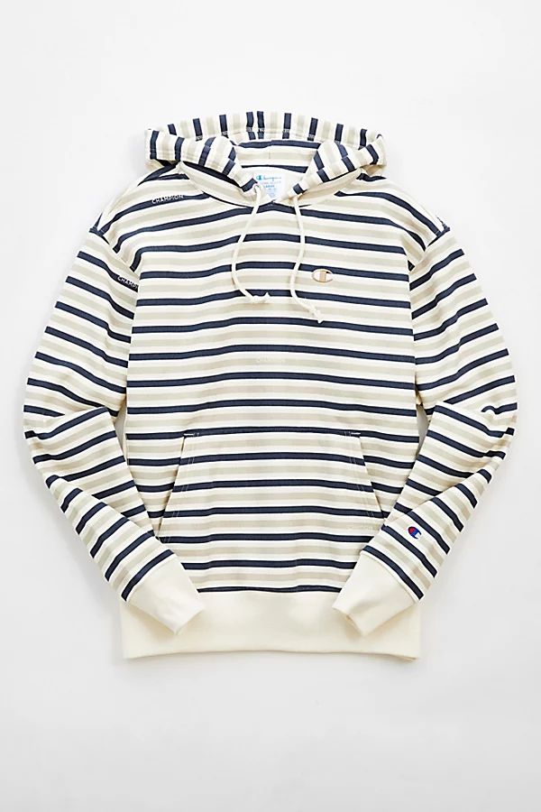 Champion Reverse Weave Striped Hoodie Sweatshirt | Urban Outfitters (US and RoW)
