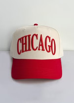 Chicago Puff Baseball Cap - Red | Alice & Wonder