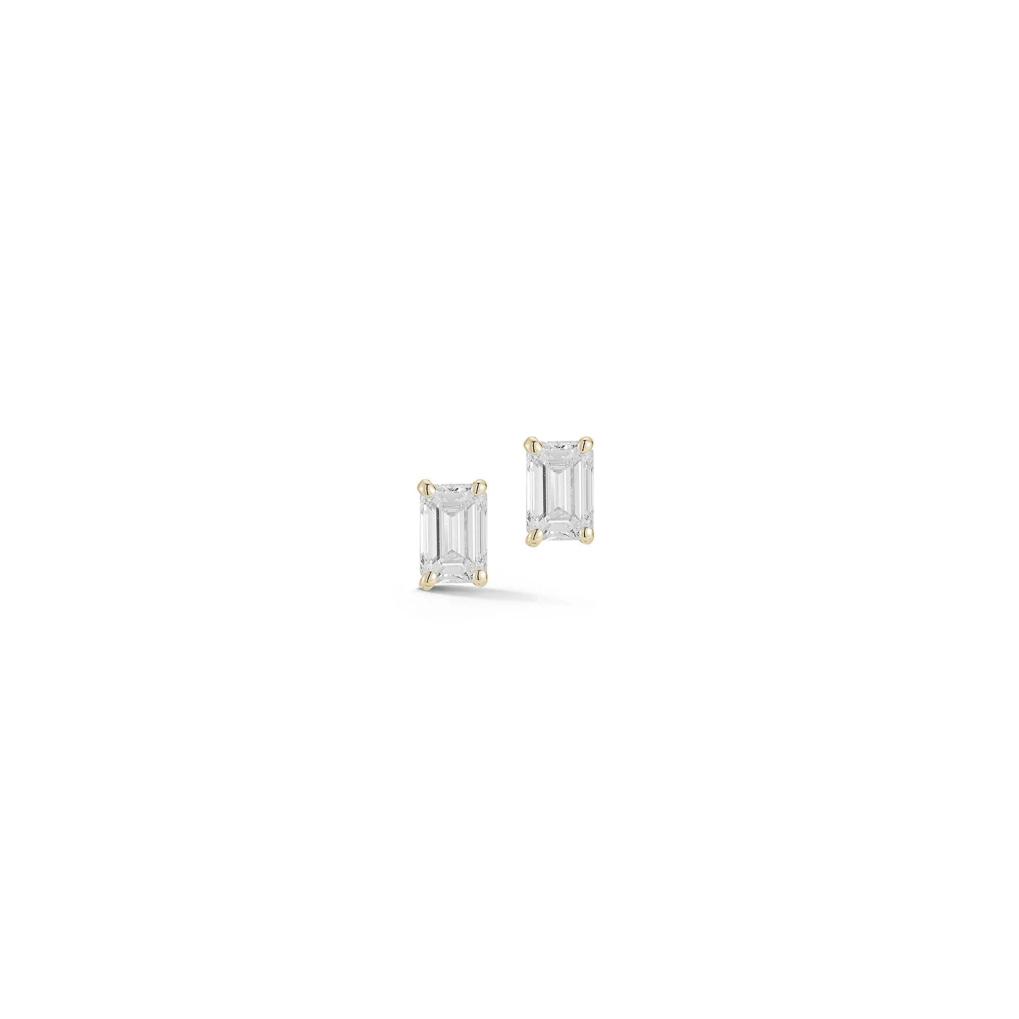 DRD Emerald Cut Diamond Studs 1.00 Ct. Total Weight | Dana Rebecca Designs