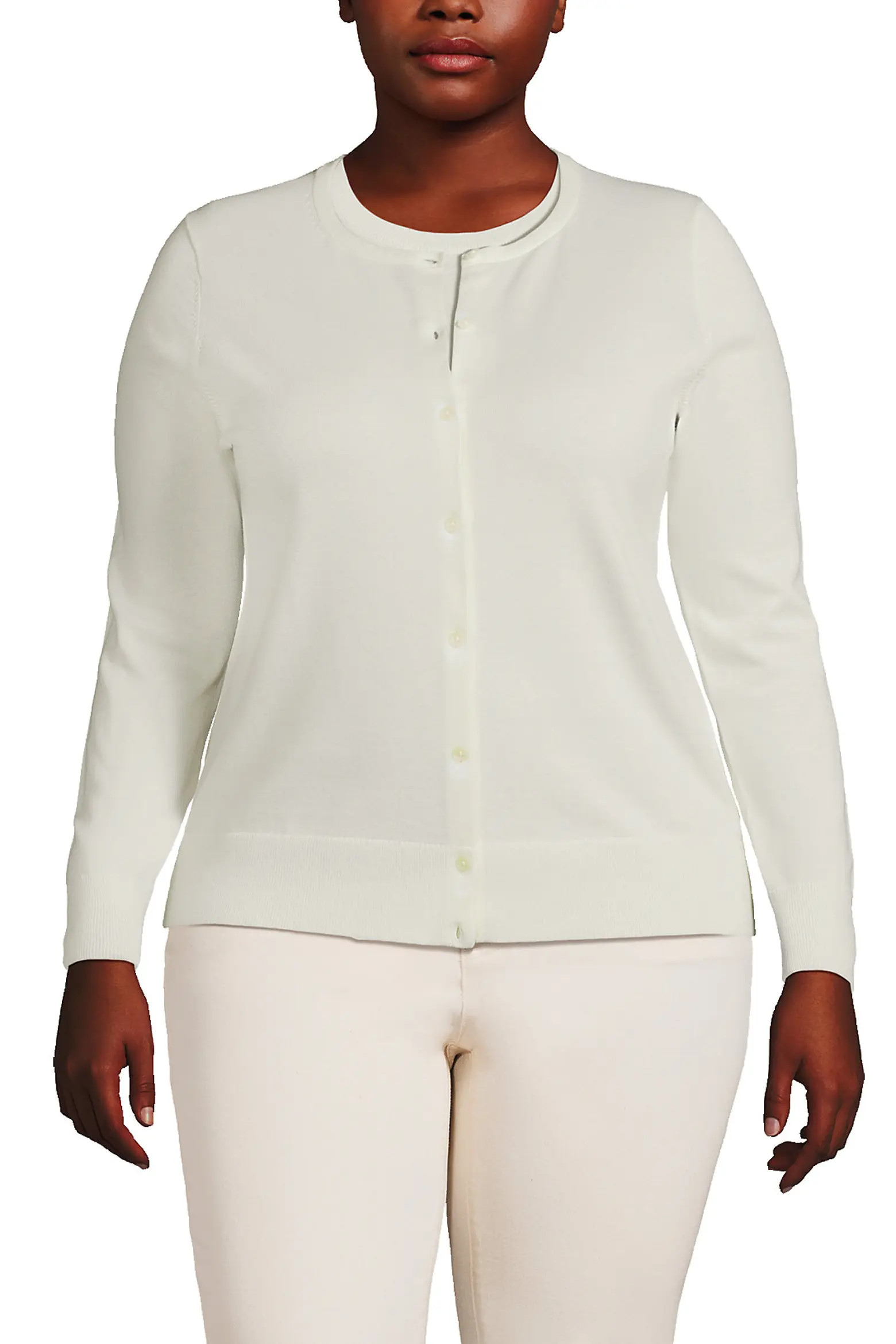Plus Size Fine Gauge Cotton Cardigan Sweater (Women) | Nordstrom | Nordstrom