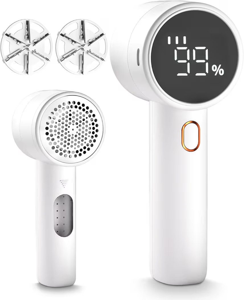 Fabric Shaver, Lint Remover Rechargeable, Electric Portable Sweater Defuzzer with 3 Speeds, 6 Lea... | Amazon (US)