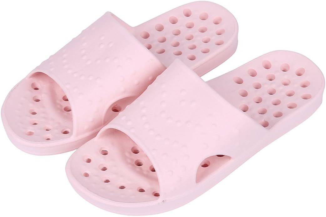 shevalues Shower Shoes for Women Quick Drying Pool Slides Beach Sandals with Drain Holes | Amazon (US)