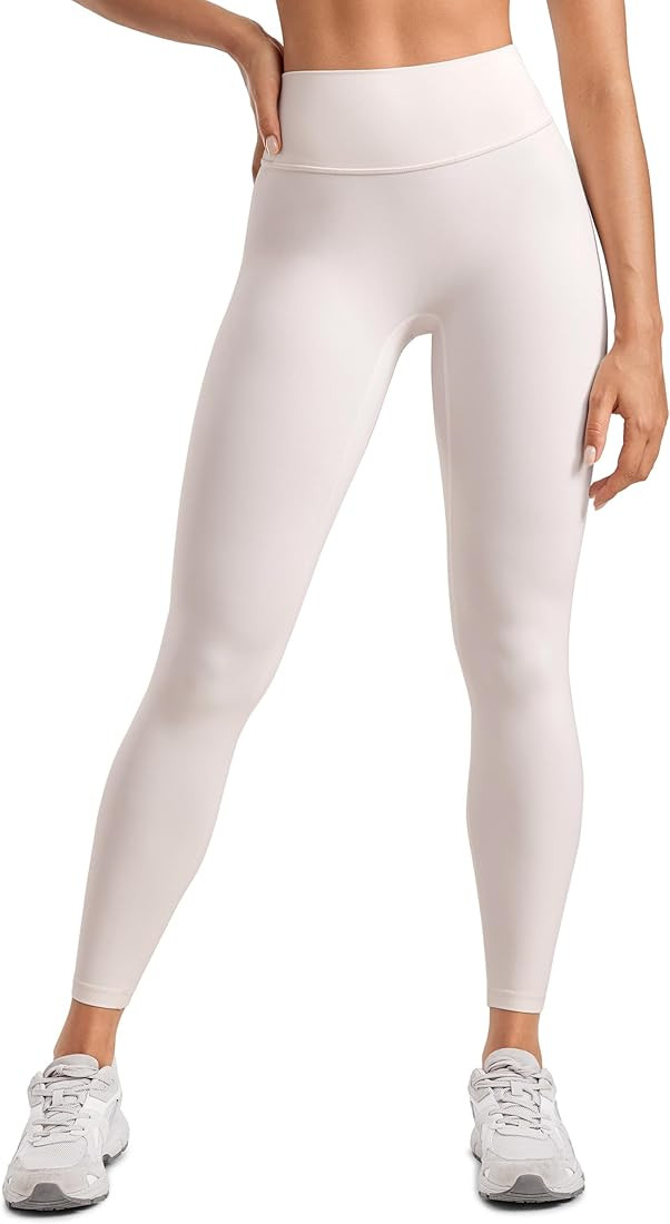 Womens High Waisted Lounge Yoga Legging 25" Butt Lifting Workout No Front Seam Tummy Control Gym ... | Amazon (US)