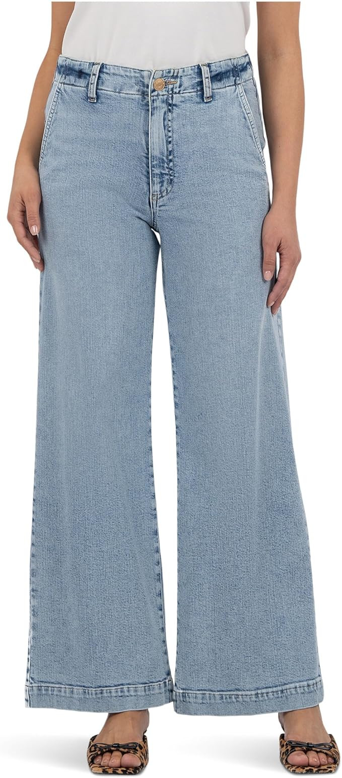 KUT from The Kloth Womens Jean High Rise Wide Leg with Trouser Pocket | Amazon (US)