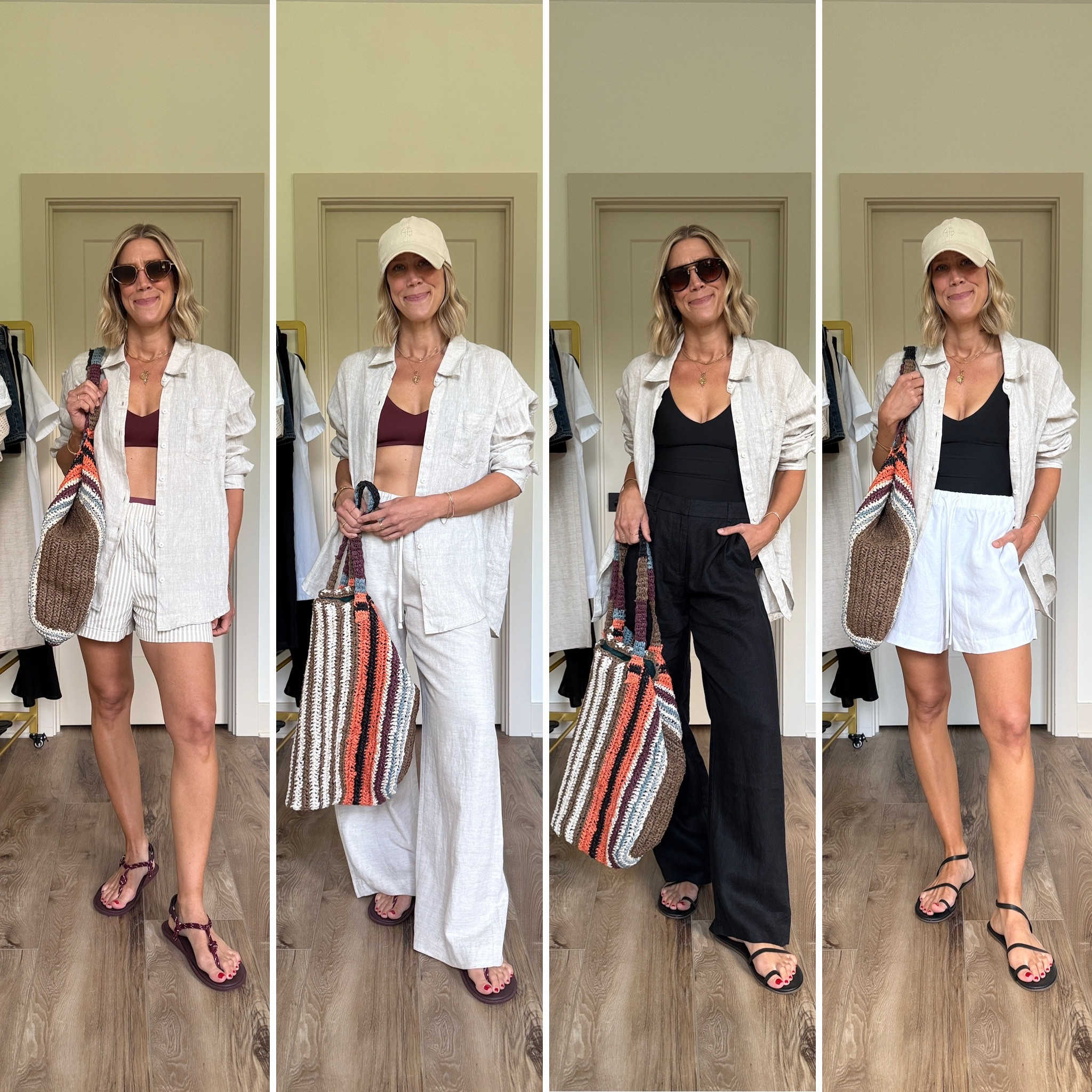 Summer Capsule: Swimwear Outfits (wearing small/long one piece, small bikini bottoms, medium bikini top)

#LTKSwim #LTKOver40 #LTKSeasonal