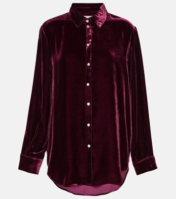 London velvet pajama top | Mytheresa (US/CA)