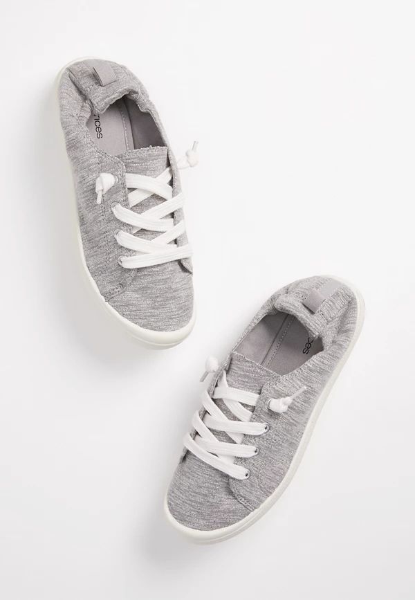 Mariah Gray Scrunch Back Sneaker | Maurices