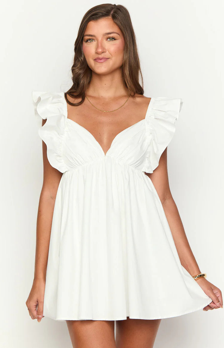 Lorely White Mini Dress | Beginning Boutique | Beginning Boutique (US)
