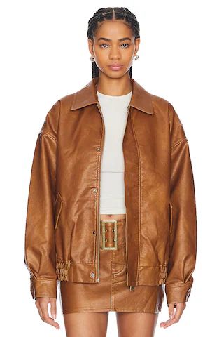 LIONESS Kenny Bomber in Tan from Revolve.com | Revolve Clothing (Global)