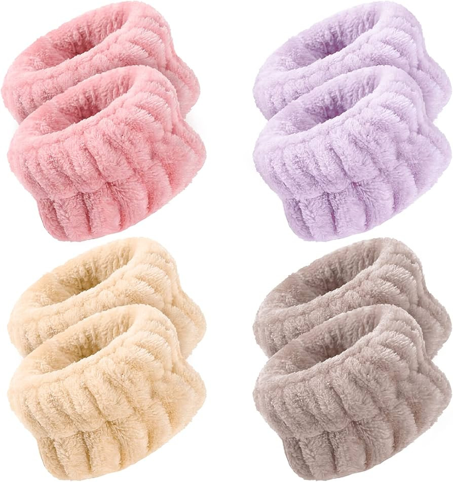 8 Pcs Wrist Spa Washband - Microfiber Wrist Towels for Washing Face Wash Wristbands | Absorbent W... | Amazon (US)