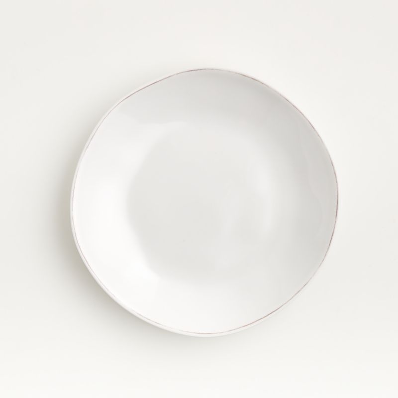 Marin White Melamine Salad Plate + Reviews | Crate and Barrel | Crate & Barrel