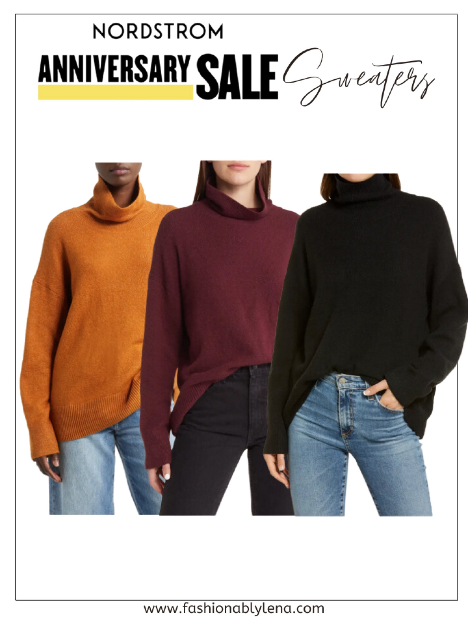 Nordstrom anniversary sale, sweater, turtleneck sweater, off the shoulder sweater, tunic sweater, fall sweater, cashmere sweater, black sweater, brown sweater, neutral sweater

#LTKsalealert #LTKxNSale #LTKSeasonal