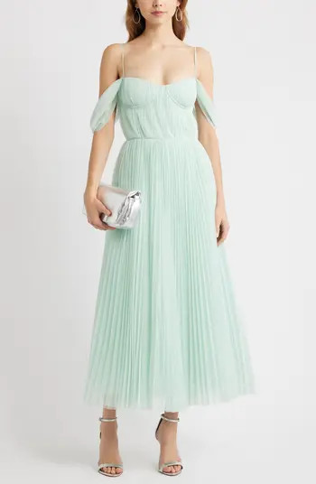 Cold Shoulder Chiffon Cocktail Dress | Nordstrom