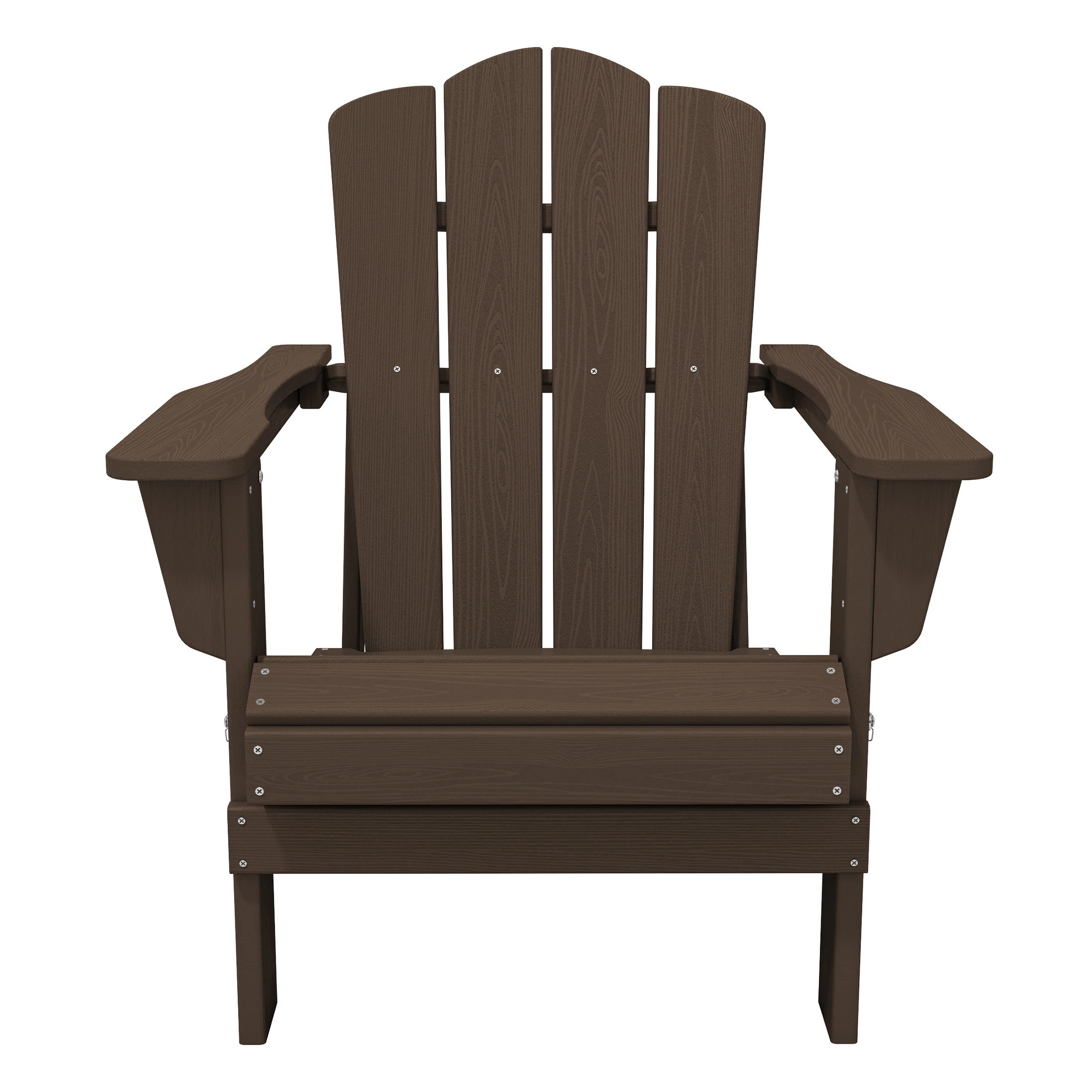 Serwall HDPE Foldable Patio Adirondack Chair Stainless Steel | LS-YD-CO | Lowe's
