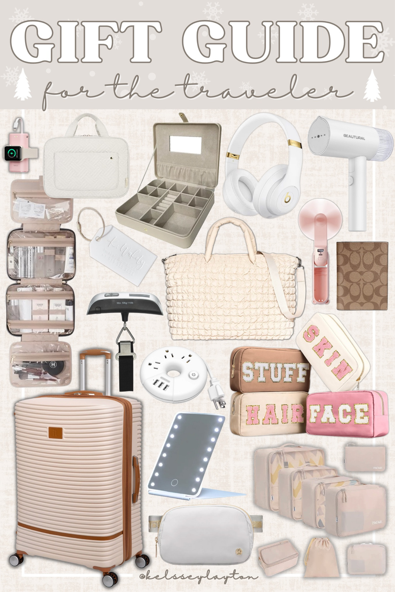 Gift guide for the traveler, gift ideas for someone who travels, girl on the go gift ideas, Christmas gifts for travel 

#LTKGiftGuide #LTKtravel #LTKsalealert