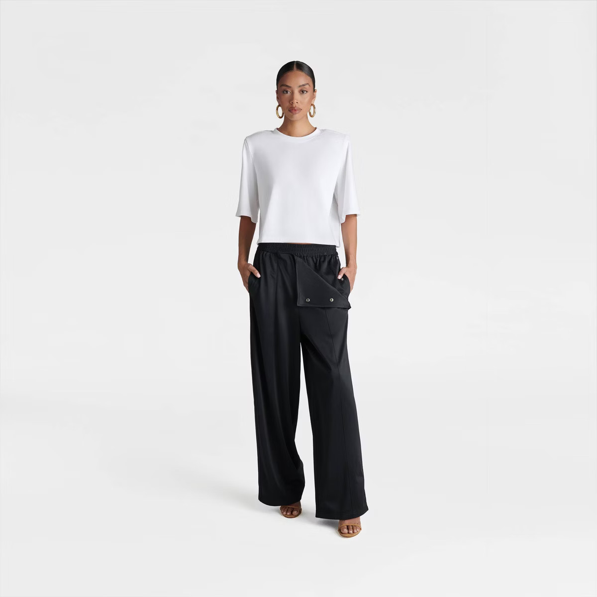 KBB by KAHLANA Women's Mid-Rise Straight Leg 'The Convertible Track Pant' - Black XS | Target