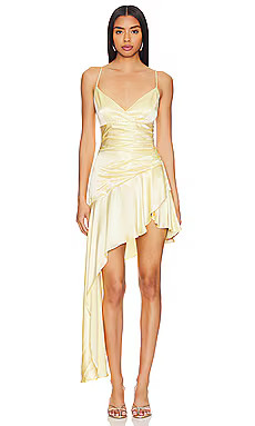 Bardot Idres High Low Dress in Canary Yellow from Revolve.com | Revolve Clothing (Global)
