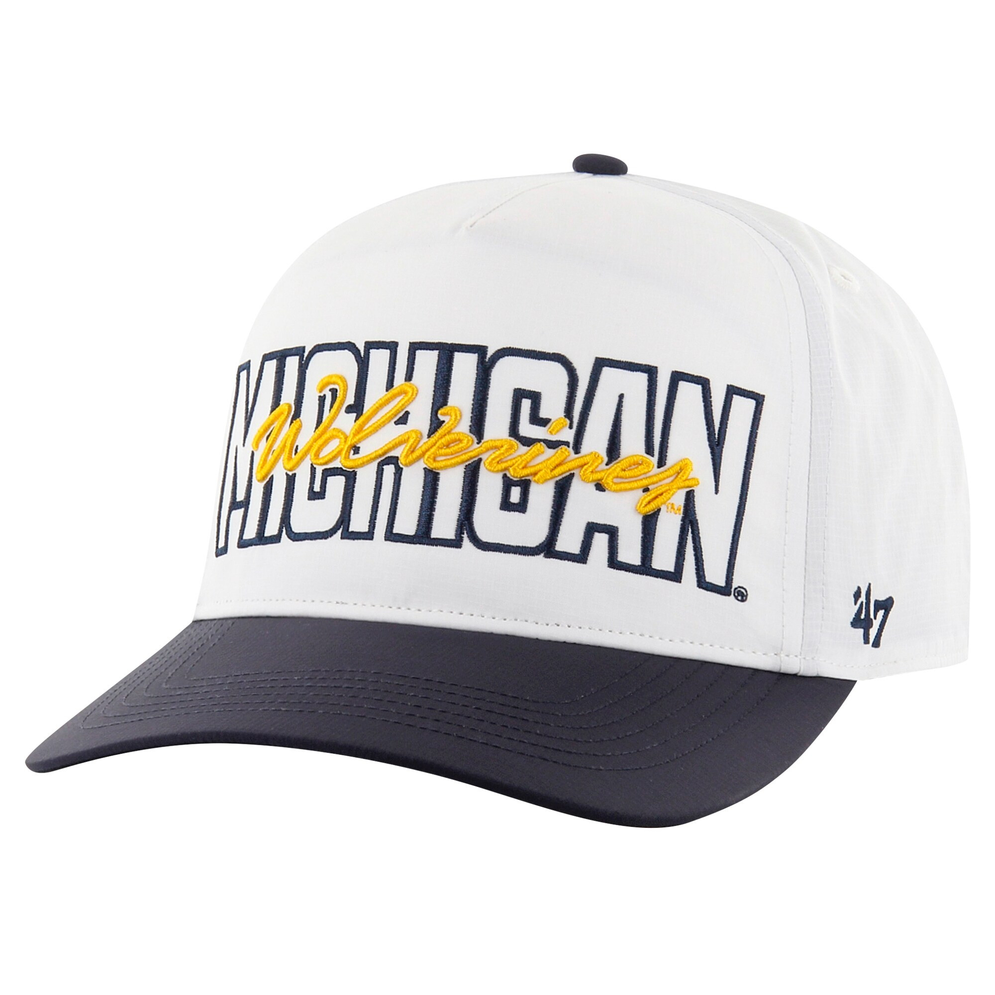 Michigan Wolverines '47 Lineman Hitch Adjustable Hat - White | Fanatics