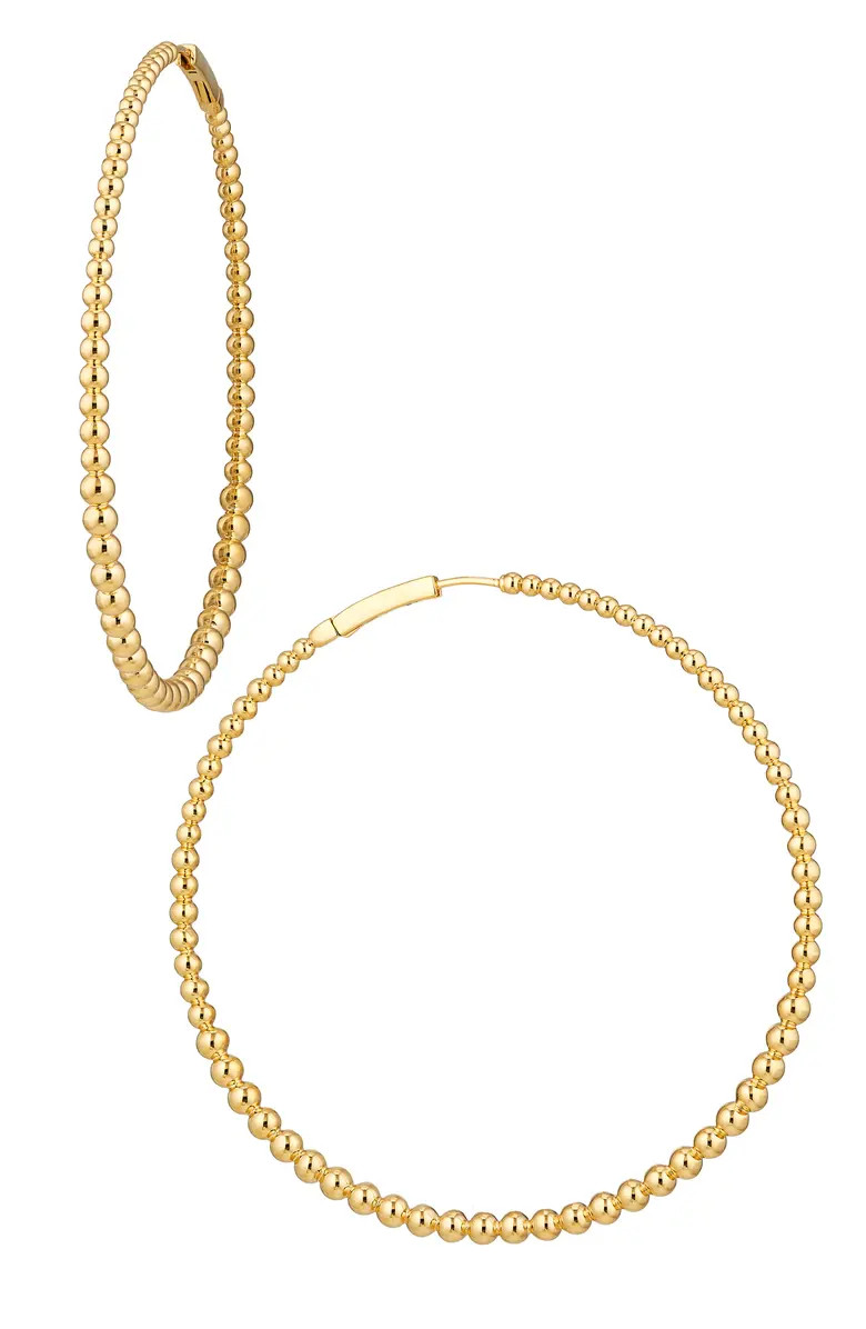 Nadri Large Dot Hoop Earrings | Nordstrom | Nordstrom