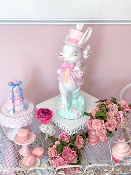 Everyone needs a pastel hand painted Mad Hatter bunny in their lives! Perfect for Easter or year round Alice in Wonderland vibes! Order an original from one of these sources and ship it to me to paint! Email me at SUBURBANCRUNCHYGIRL {at} gmail for more details on commission work  

#LTKhome #LTKSeasonal #LTKfindsunder100