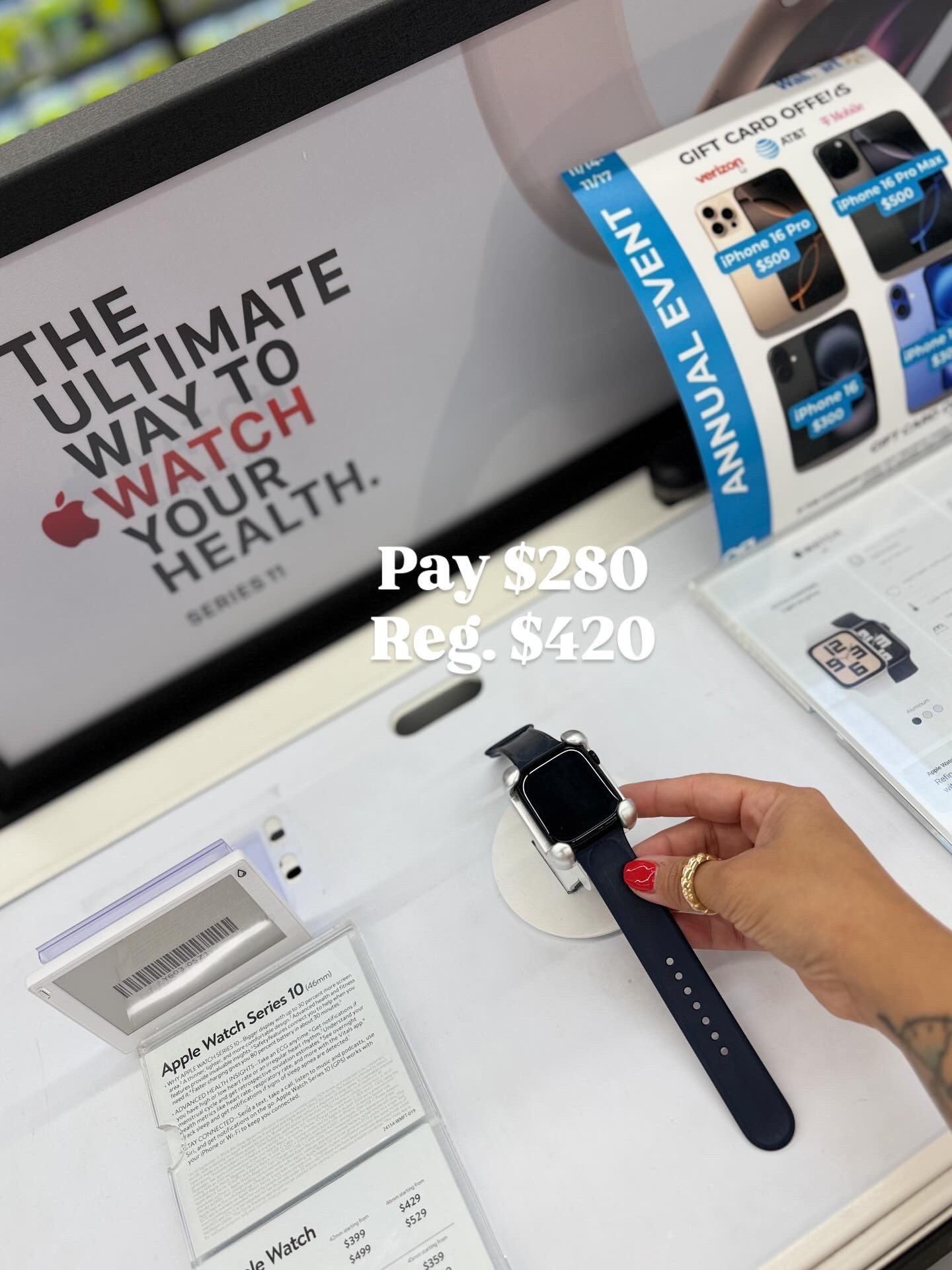 Apple Watch Deals! @apple @walmart #walmart #blackfriday

#LTKGiftGuide #LTKSeasonal #LTKCyberWeek