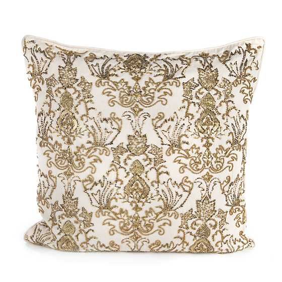 Doge's Palace Square Pillow - Ivory | MacKenzie-Childs