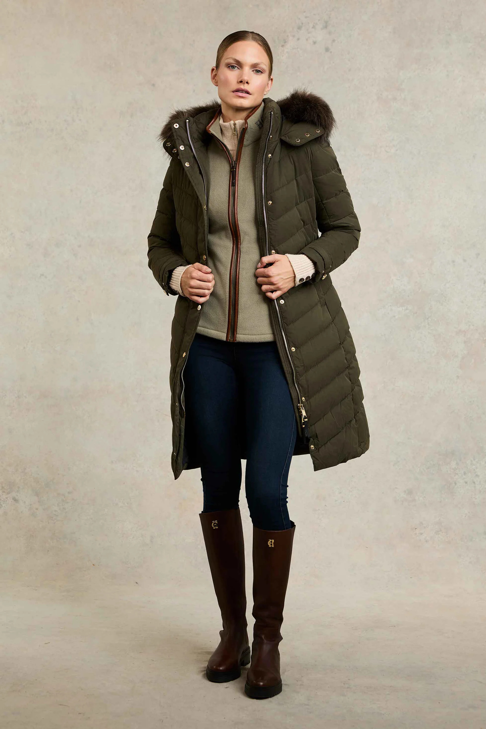 Country Fleece Gilet (Sage) | Holland Cooper