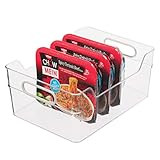 OGGI Cabinet/Drawer High Wall Storage Bin - 12" x 8.75", Clear/Gray, Ideal for Kitchen Organization, | Amazon (US)