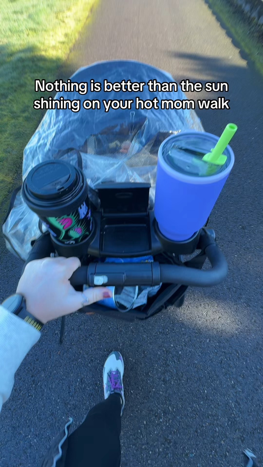 I’ve got all of my hot Mom walk essentials. A dirty chai, water, my Garmin watched to count my steps, a stroller bag, full of snacks, and a Dyson bag just in case because you really never know what the toddler #ToddlerMom #hotmomwalk #momessentials #HotGirlWalk #MomLife 

#LTKmomlife #LTKdayinmylife #LTKActive