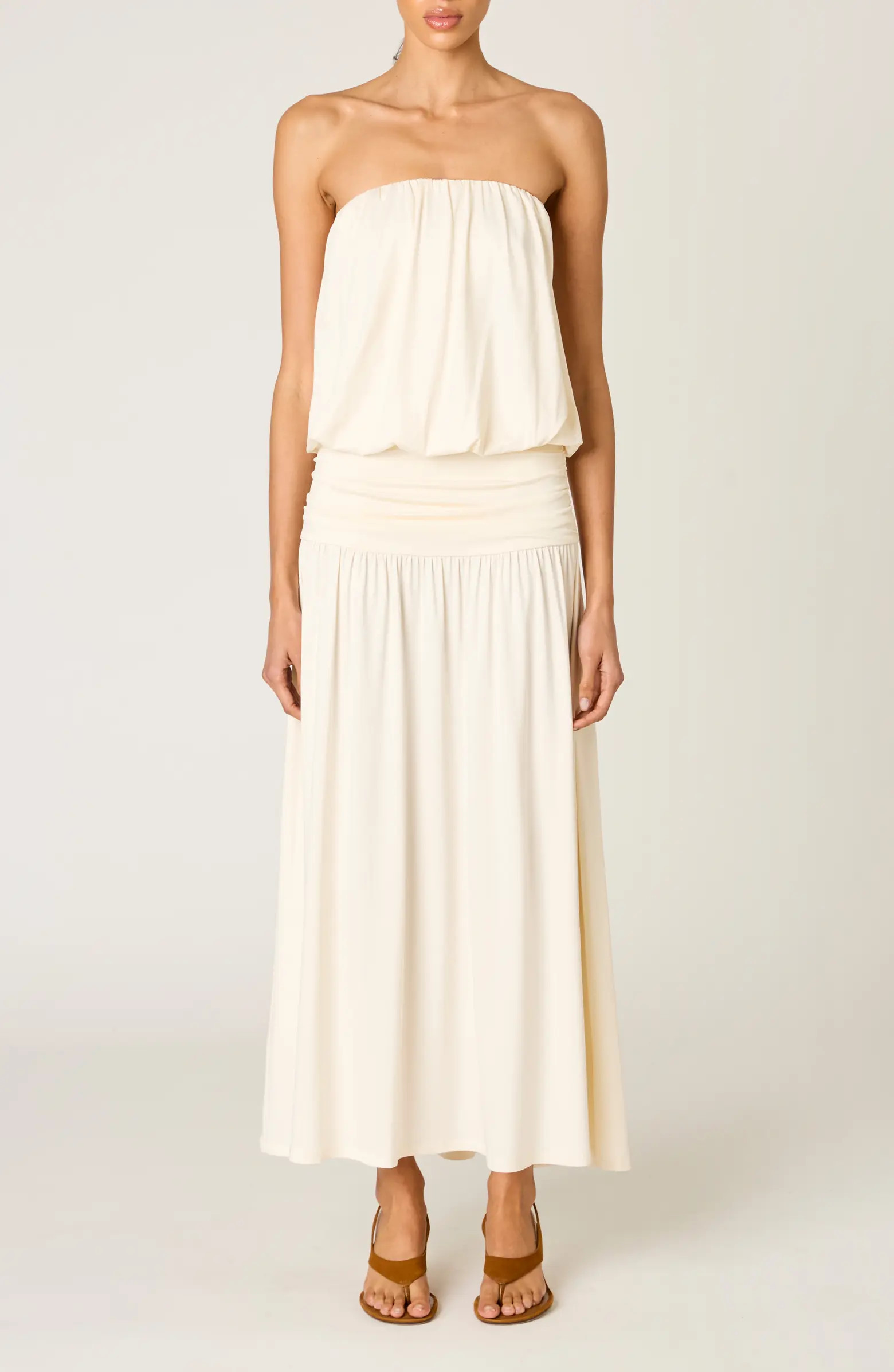 La Cienega Strapless Blouson Maxi Dress | Nordstrom