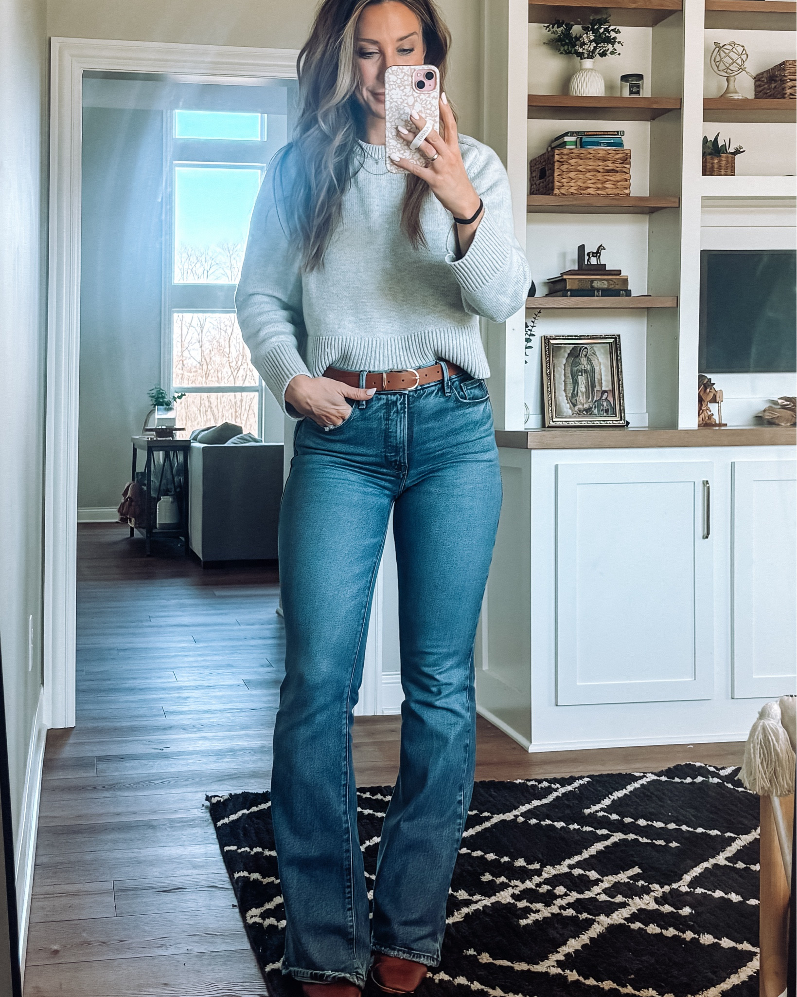 Love these Good American flares and this viral sweater from Abercrombie! 

Wearing a 27 in the jeans and a small in the sweater  

#LTKWatchNow #LTKStyleTip #LTKFindsUnder100