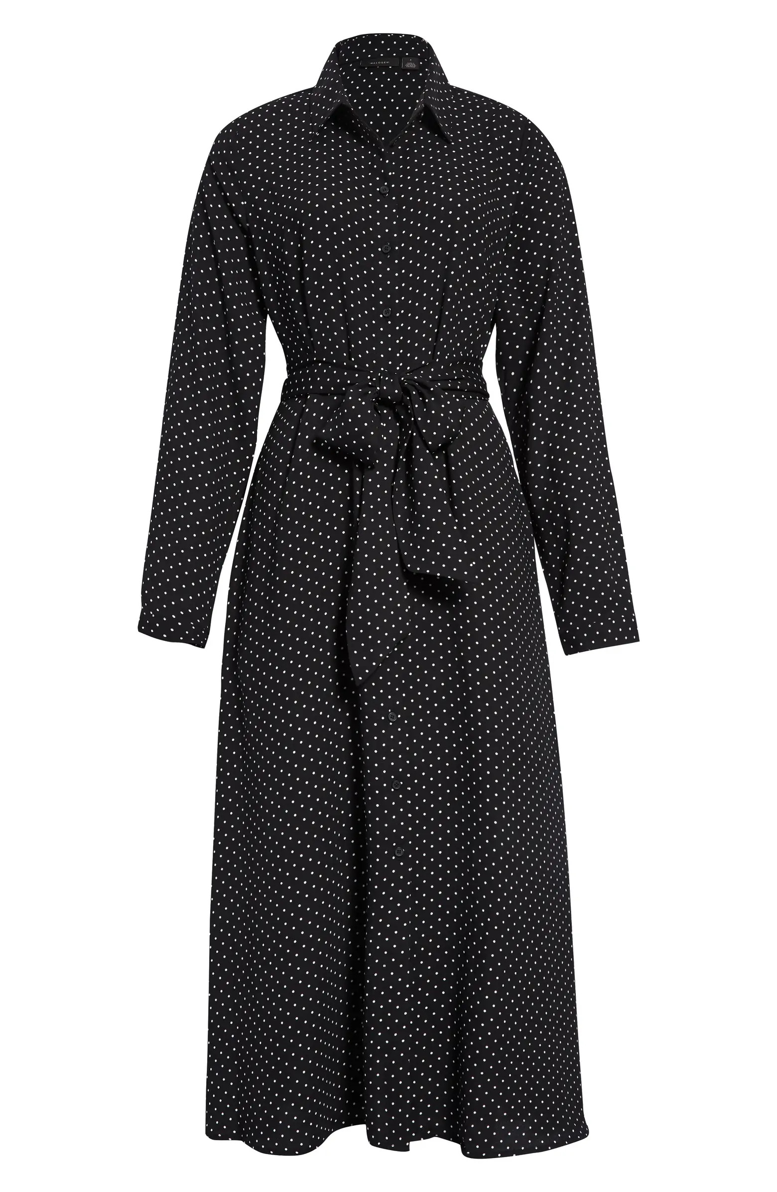 Long Sleeve Midi Shirtdress | Nordstrom