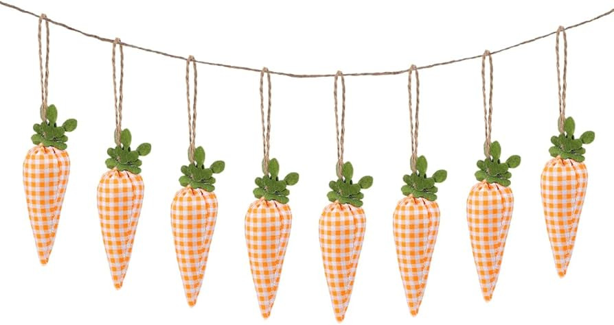 TOYANDONA Easter Carrot Banner, 62.99 inch Easter Garland Wall Hanging Decorations, Bunny Birthda... | Amazon (US)