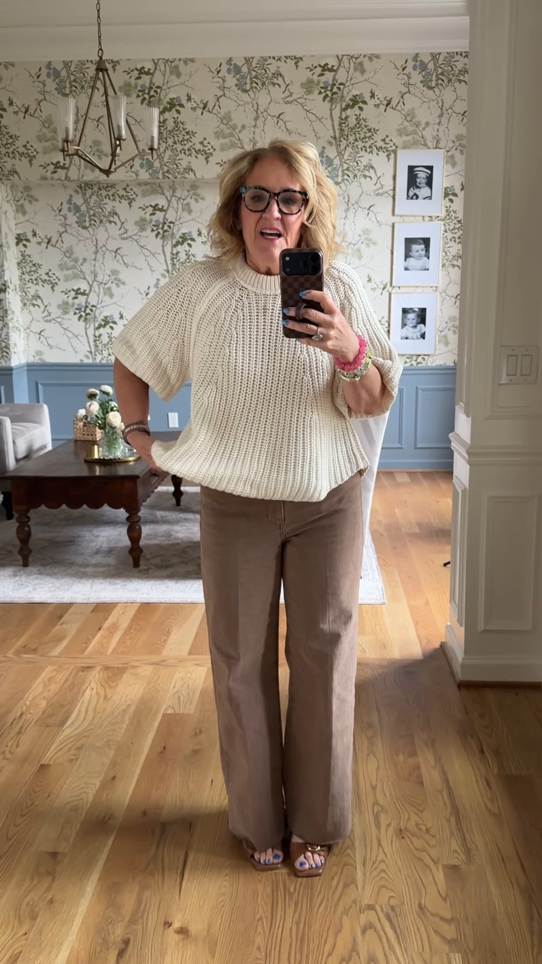 Found fully stocked and on sale! I’m wearing a medium in the sweater and a 29 regular in the jeans I did cut about 2 inches off the jeans

20% off code on my bracelet stack NANETTE20

#LTKSaleAlert #LTKSeasonal #LTKOver40