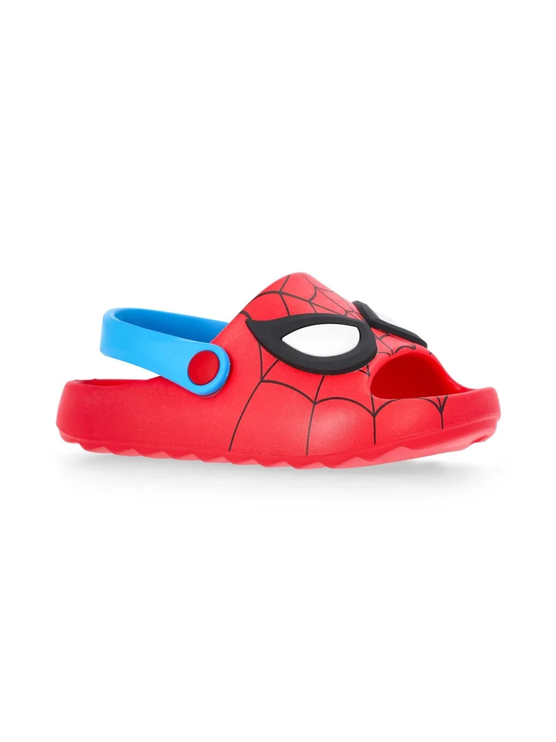 Spider Man Toddler Boys Slide Sandals with Back Strap | Walmart (US)