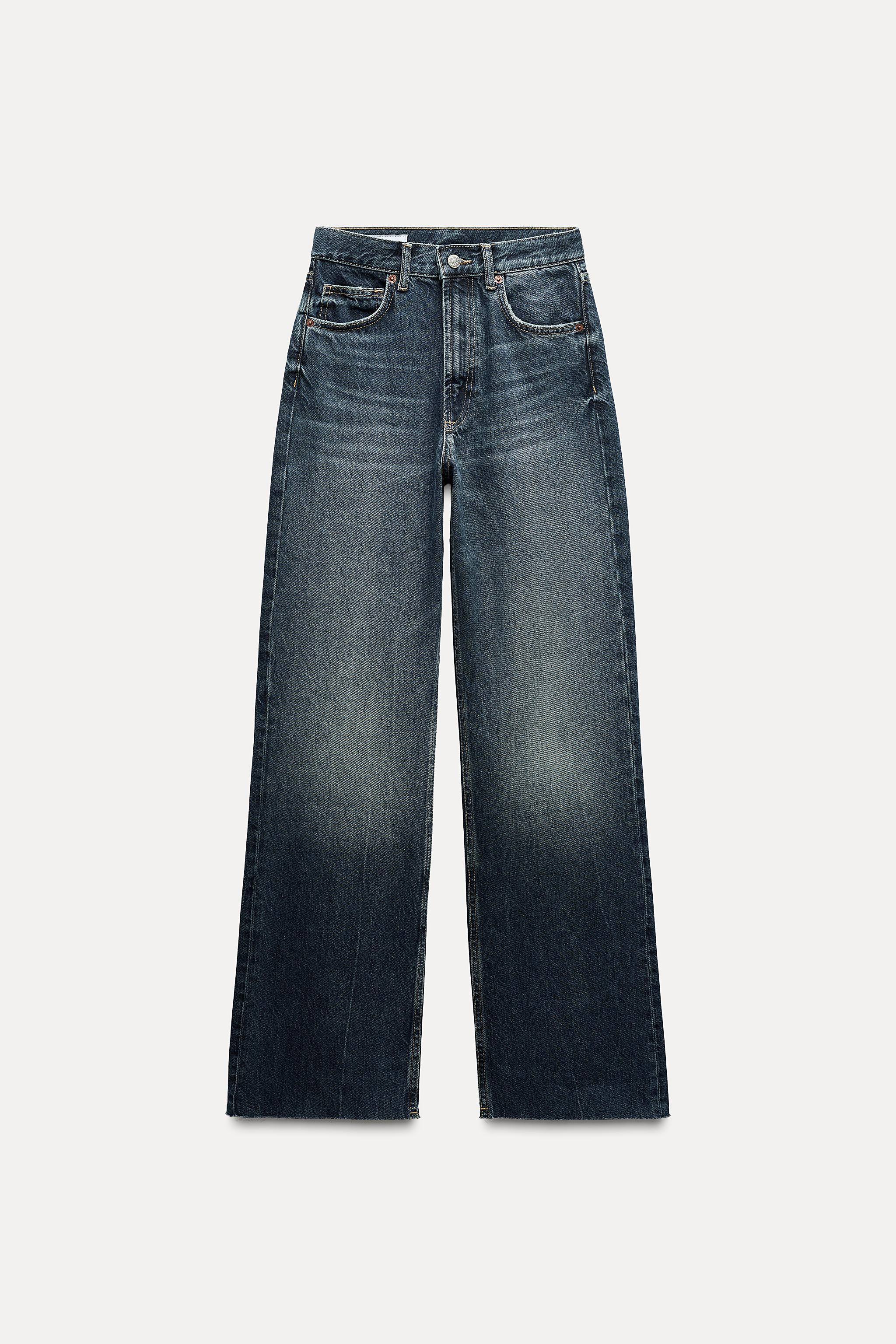 FULL LENGTH TRF HIGH RISE WIDE LEG JEANS | Zara US