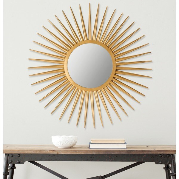 Safavieh Radiant Flair Gold 36-inch Sunburst Mirror | Bed Bath & Beyond