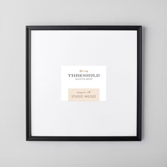 21.49" x 21.49" Matted to 5" x 7" Gallery Single Image Frame Black - Threshold™ designed with S... | Target