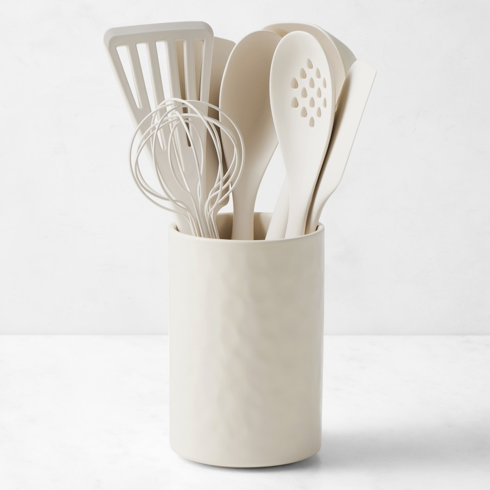 GreenPan™ Premiere Silicone Tools with Utensil Holder, Set of 8 | Williams-Sonoma