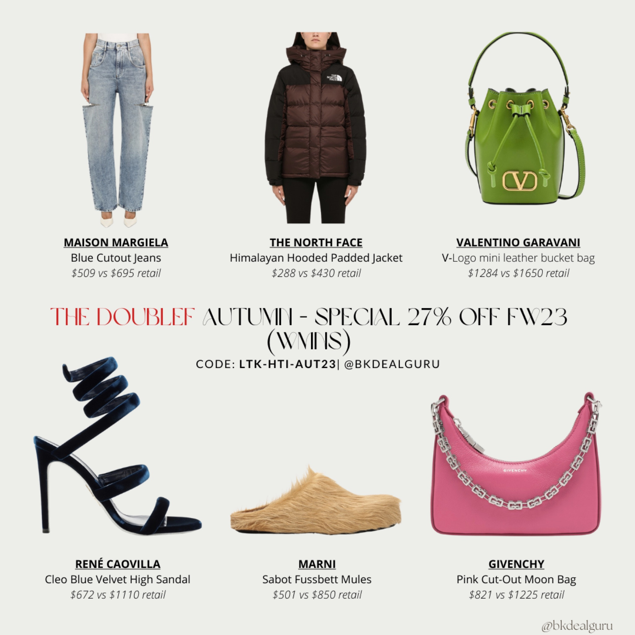 Tap into fall savings with the DoubleF’s Autumn Special to score 27% off top notch women’s fashion!

Code: LTK-HTI-AUT23

#LTKSeasonal #LTKGiftGuide #LTKsalealert