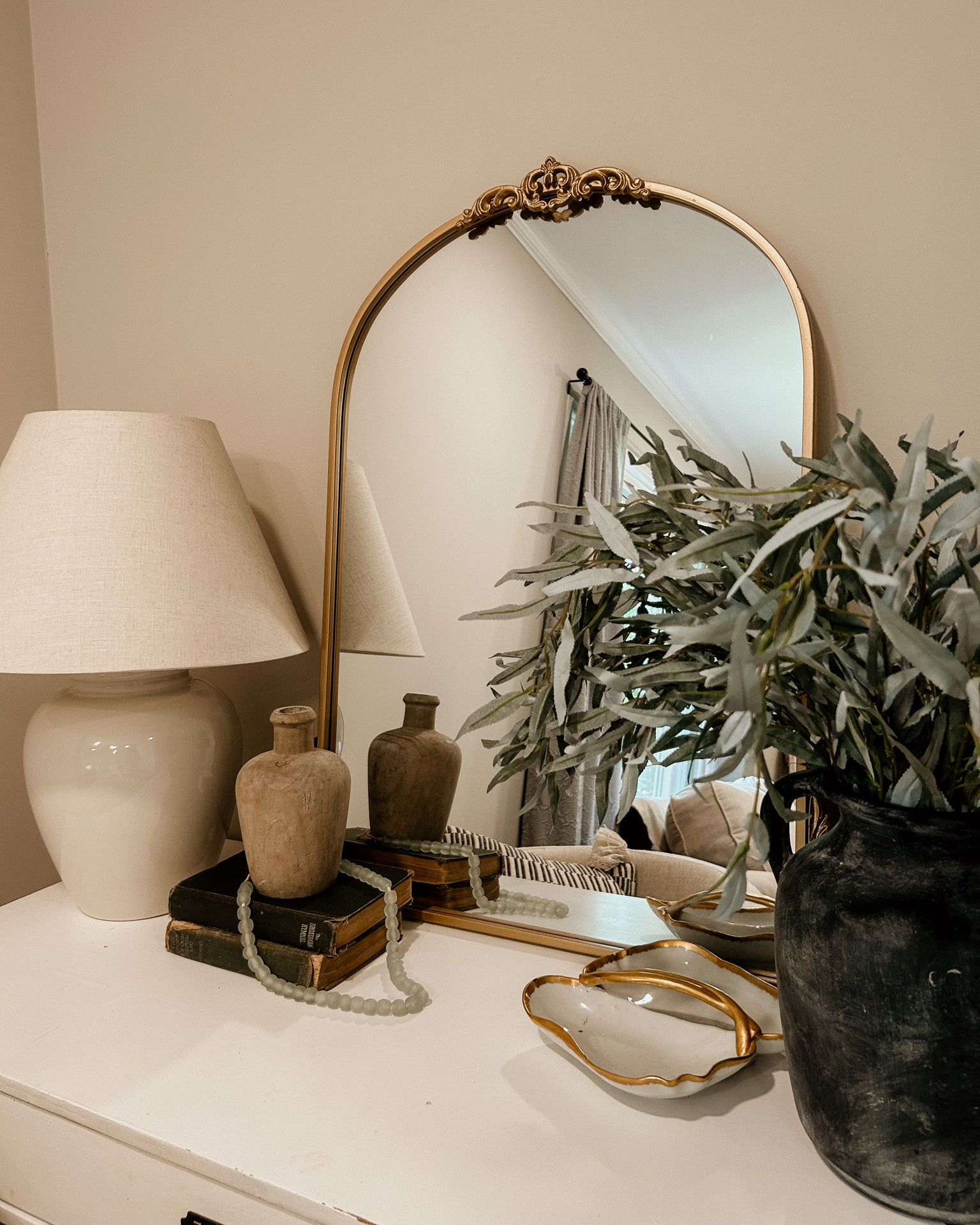 Anthropologie Primrose mirror dupe! Ordered in 20 x 30! Love this styled in an entry way! 

#LTKhome